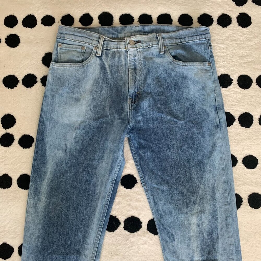 Levi's 508 Tapered Jeans Bleached Denim Slim Fit - Picture 2 of 15